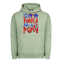 Pigment Oil Green we people like the party Urban Hoodie - HRA Design Shop