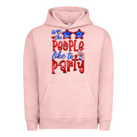 Pigment Salmon we people like the party Urban Hoodie - HRA Design Shop