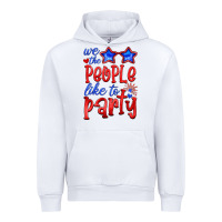 White we people like the party Urban Hoodie - HRA Design Shop