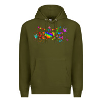 Army Green lgbtq hope  libbey glass Premium Hoodie - HRA Design Shop