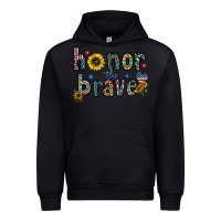 Black honor the brave Urban Hoodie - CowhideDigitalArt