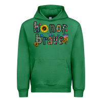 Emerald honor the brave Urban Hoodie - CowhideDigitalArt