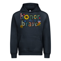 Navy honor the brave Urban Hoodie - CowhideDigitalArt
