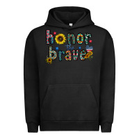 Pigment Black honor the brave Urban Hoodie - CowhideDigitalArt