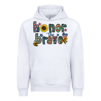 White honor the brave Urban Hoodie - CowhideDigitalArt