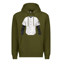 Army Green baseball uniform fa element Premium Hoodie - FaDigitalArtStudio