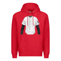 Red baseball uniform fa element Premium Hoodie - FaDigitalArtStudio