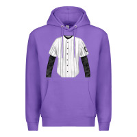 Purple baseball uniform fa element Premium Hoodie - FaDigitalArtStudio
