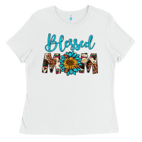 White blessed mom Ladies Tee - Artiststas
