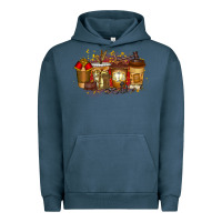 Pigment Midnight Navy lawyer coffee drink Urban Hoodie - RacoonDesign