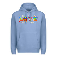 Colony Blue lgbtq love libbey glass Premium Hoodie - HRA Design Shop