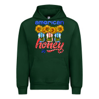 Forest Green american honey sunflower mason jar Urban Hoodie - HRA Design Shop