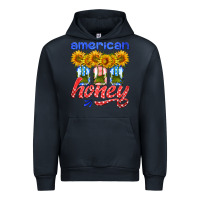 Navy american honey sunflower mason jar Urban Hoodie - HRA Design Shop