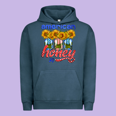 American Honey Sunflower Mason Jar Urban Hoodie Designed By Hra Design Shop