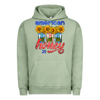 Pigment Oil Green american honey sunflower mason jar Urban Hoodie - HRA Design Shop