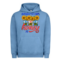 Pigment Pebble Blue american honey sunflower mason jar Urban Hoodie - HRA Design Shop