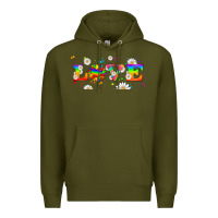 Army Green lgbtq love libbey glass Premium Hoodie - HRA Design Shop