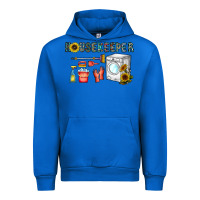 Cobalt housekeeper Urban Hoodie - CowhideDigitalArt