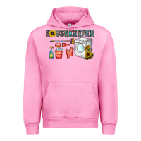 Fuchsia Pink housekeeper Urban Hoodie - CowhideDigitalArt