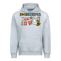 Heather Grey housekeeper Urban Hoodie - CowhideDigitalArt