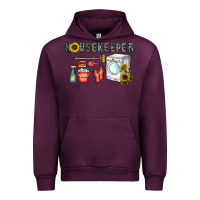 Mauve Wine housekeeper Urban Hoodie - CowhideDigitalArt