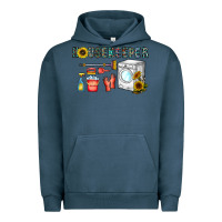 Pigment Midnight Navy housekeeper Urban Hoodie - CowhideDigitalArt