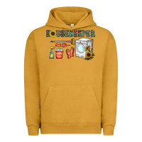 Pigment Peanut Butter housekeeper Urban Hoodie - CowhideDigitalArt