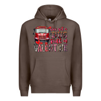 Coffee I've got bus full of Valentine Premium Hoodie - RacoonDesign