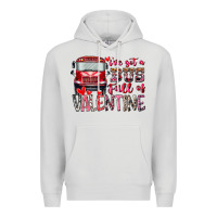 Dove Grey I've got bus full of Valentine Premium Hoodie - RacoonDesign