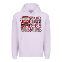 Lilac I've got bus full of Valentine Premium Hoodie - RacoonDesign
