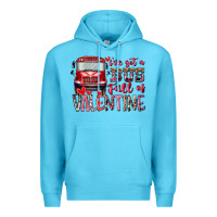 Ocean Blue I've got bus full of Valentine Premium Hoodie - RacoonDesign
