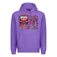 Purple I've got bus full of Valentine Premium Hoodie - RacoonDesign