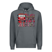 Rock I've got bus full of Valentine Premium Hoodie - RacoonDesign
