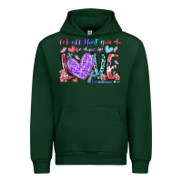 Forest Green let all that you do be done in love Urban Hoodie - RacoonDesign