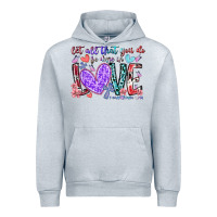 Heather Grey let all that you do be done in love Urban Hoodie - RacoonDesign