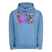 Pigment Pebble Blue let all that you do be done in love Urban Hoodie - RacoonDesign