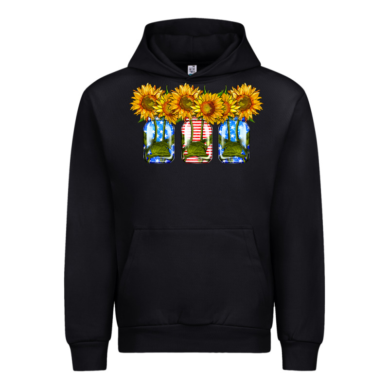 American Sunflower Mason Jar Urban Hoodie by HRA Design Shop | Teevron