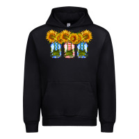 Black american sunflower mason jar Urban Hoodie - HRA Design Shop