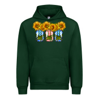 Forest Green american sunflower mason jar Urban Hoodie - HRA Design Shop