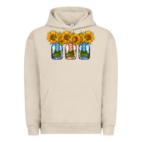 Pigment French Oak american sunflower mason jar Urban Hoodie - HRA Design Shop