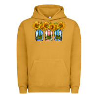 Pigment Peanut Butter american sunflower mason jar Urban Hoodie - HRA Design Shop