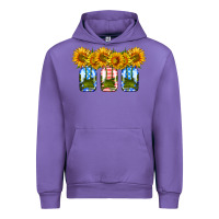 Tulip american sunflower mason jar Urban Hoodie - HRA Design Shop