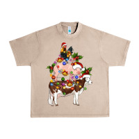 French Oak stacked christmas farm animals Urban Heavy Tee - Artiststas