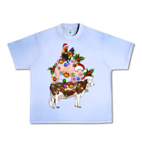 Grape Ice stacked christmas farm animals Urban Heavy Tee - Artiststas