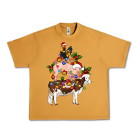 Peanut Butter stacked christmas farm animals Urban Heavy Tee - Artiststas