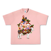 Salmon stacked christmas farm animals Urban Heavy Tee - Artiststas