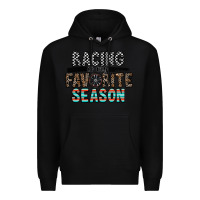 Black racing is my favorite season Premium Hoodie - CowhideDigitalArt