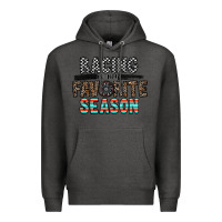 Charcoal Heather racing is my favorite season Premium Hoodie - CowhideDigitalArt