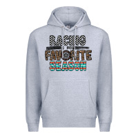 Heather Grey racing is my favorite season Premium Hoodie - CowhideDigitalArt