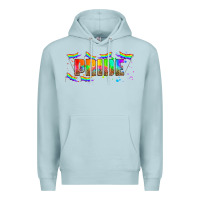 Blue Mist lgbtq pride  libbey glass Premium Hoodie - HRA Design Shop